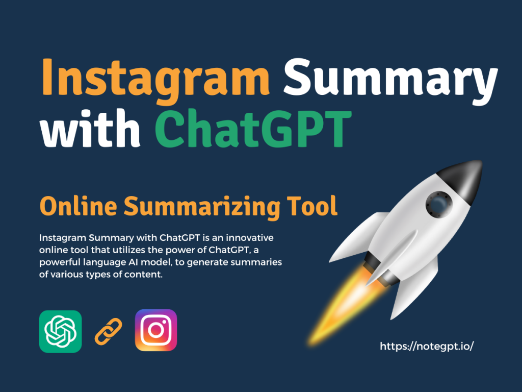 Instagram Summary with ChatGPT – Online Summarizing Tool