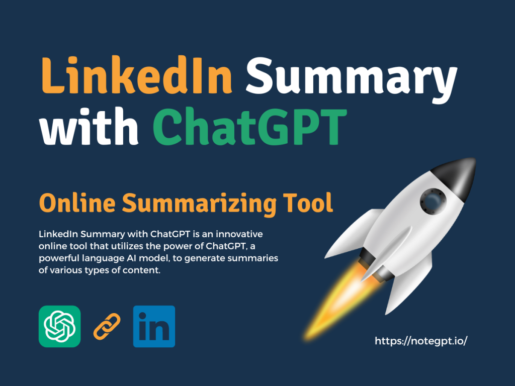 LinkedIn Summary with ChatGPT – Online Summarizing Tool