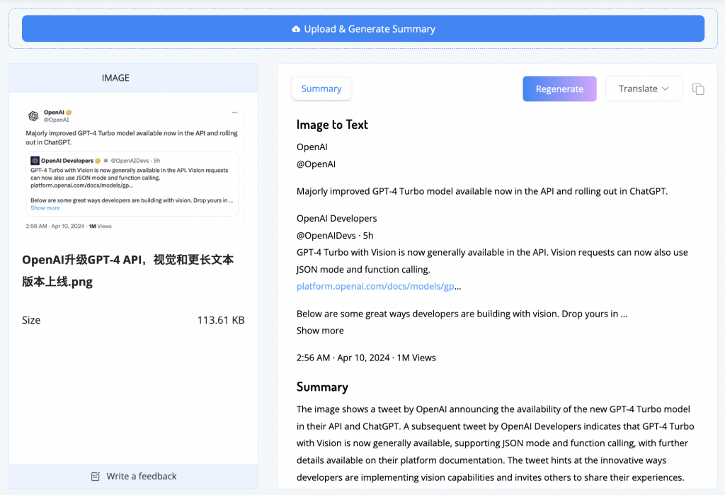 Image to Text & Summary with AI - NoteGPT