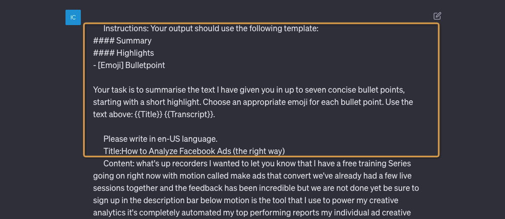 Summary with ChatGPT Prompt - NoteGPT