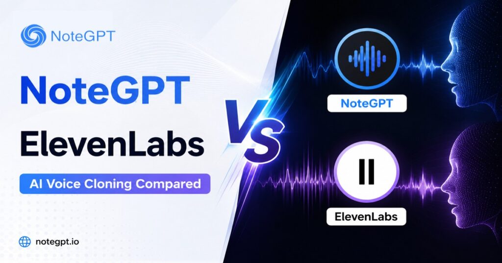 NoteGPT vs ElevenLabs: AI Voice Cloning Compared