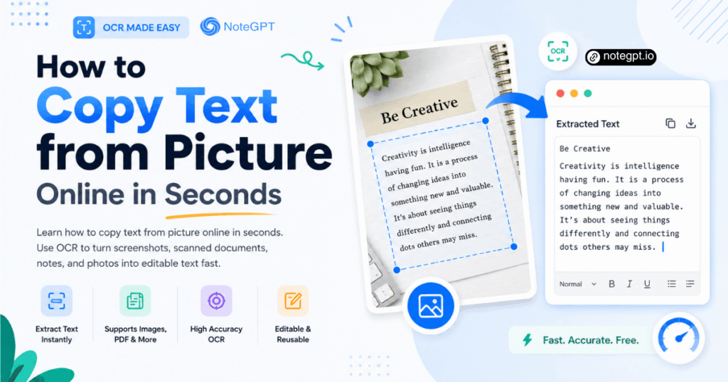 How to Copy Text from Picture Online in Seconds