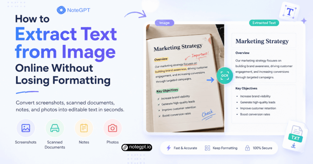 How to Extract Text from Image Online Without Losing Formatting