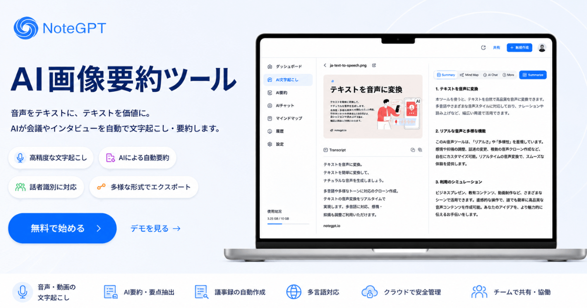 画像からテキストへの変換と要約を試しましたか？
