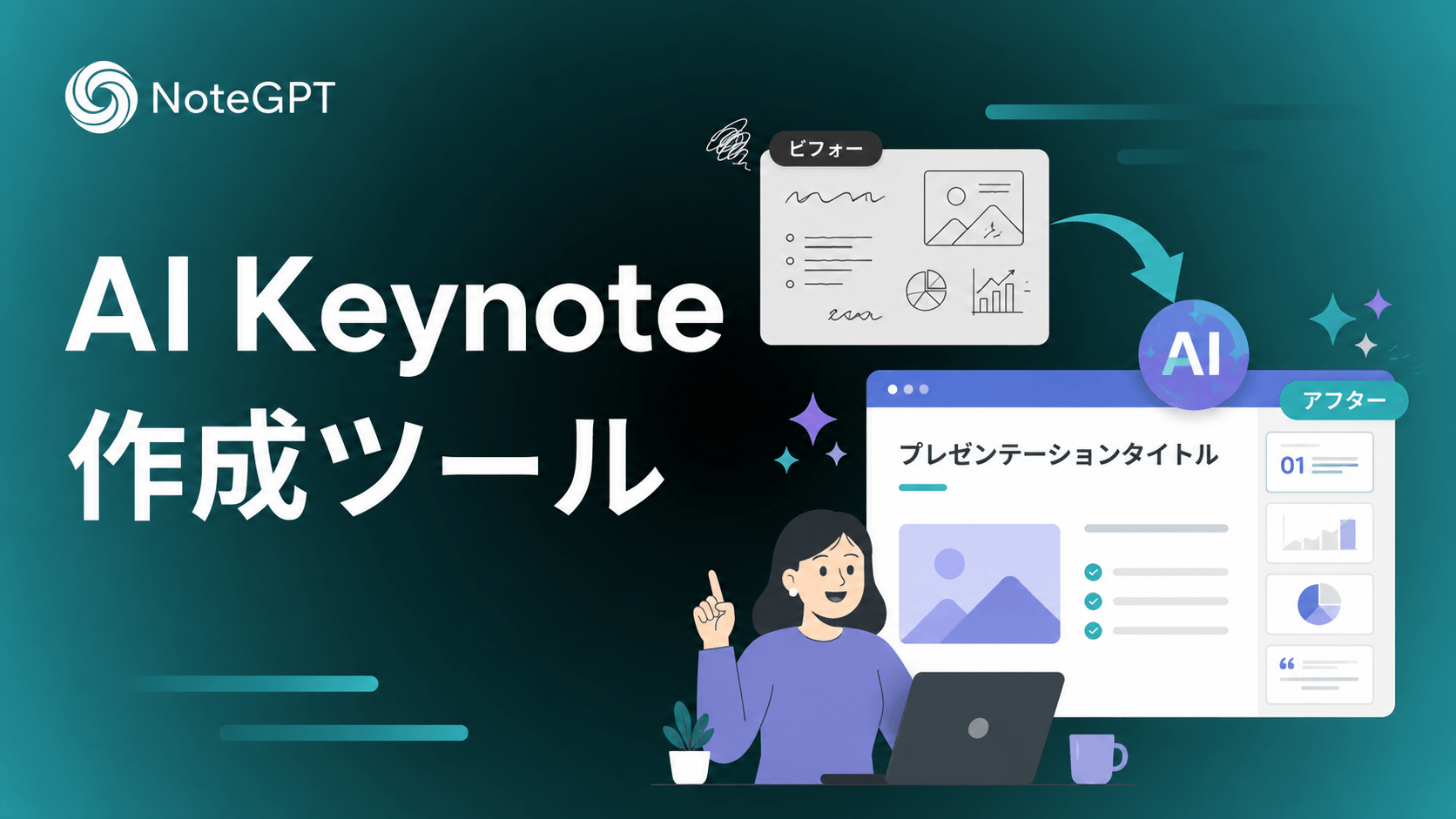 AI Keynote作成ツール - Mac対応プレゼン資料を自動生成