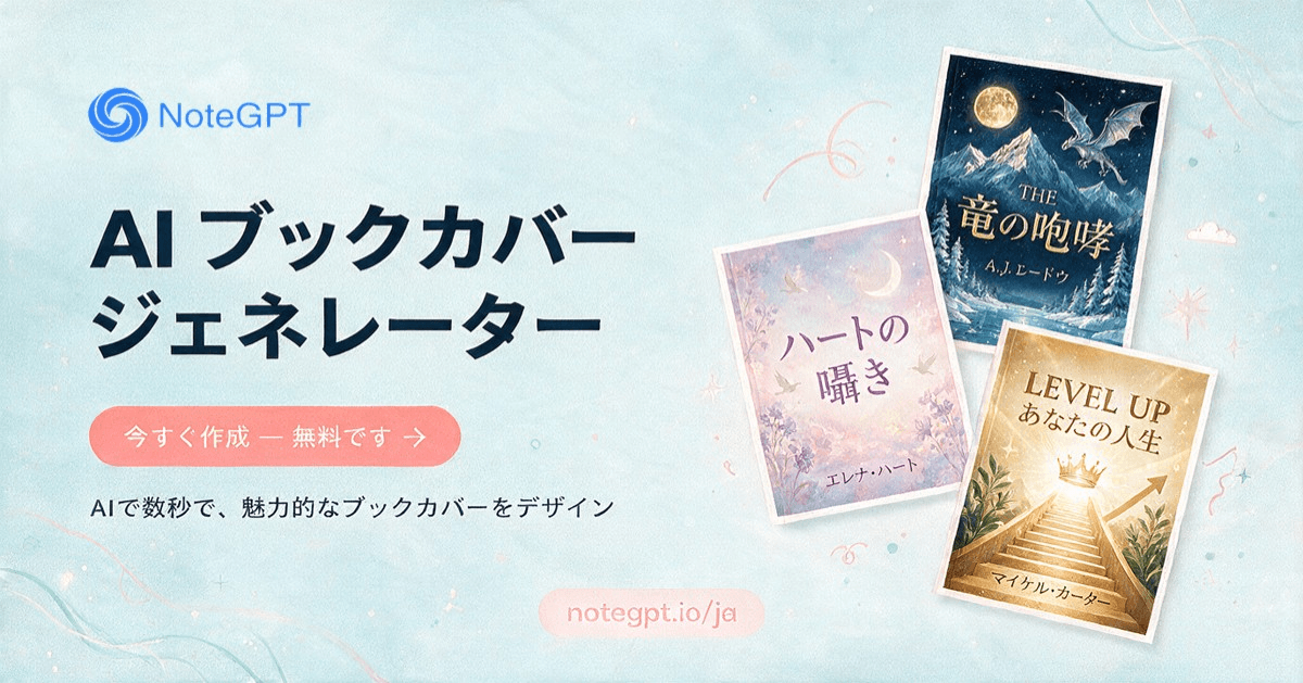 AIブックカバー作成 – 無料で魅力的な表紙をオンライン生成
