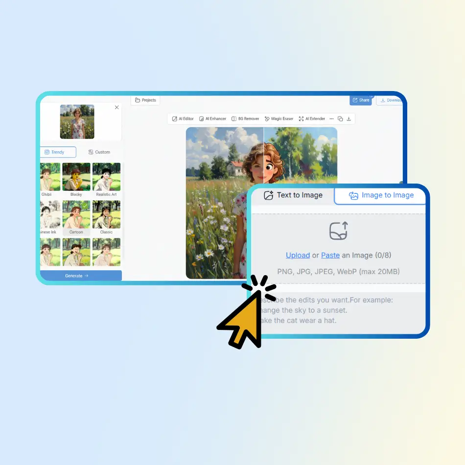 Step 1: Upload Your Photo or Enter Text