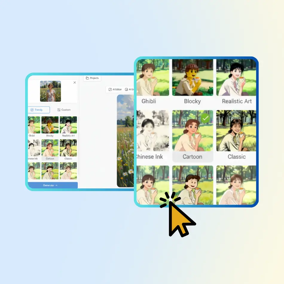 Step 2: Choose Style and Adjust Settings