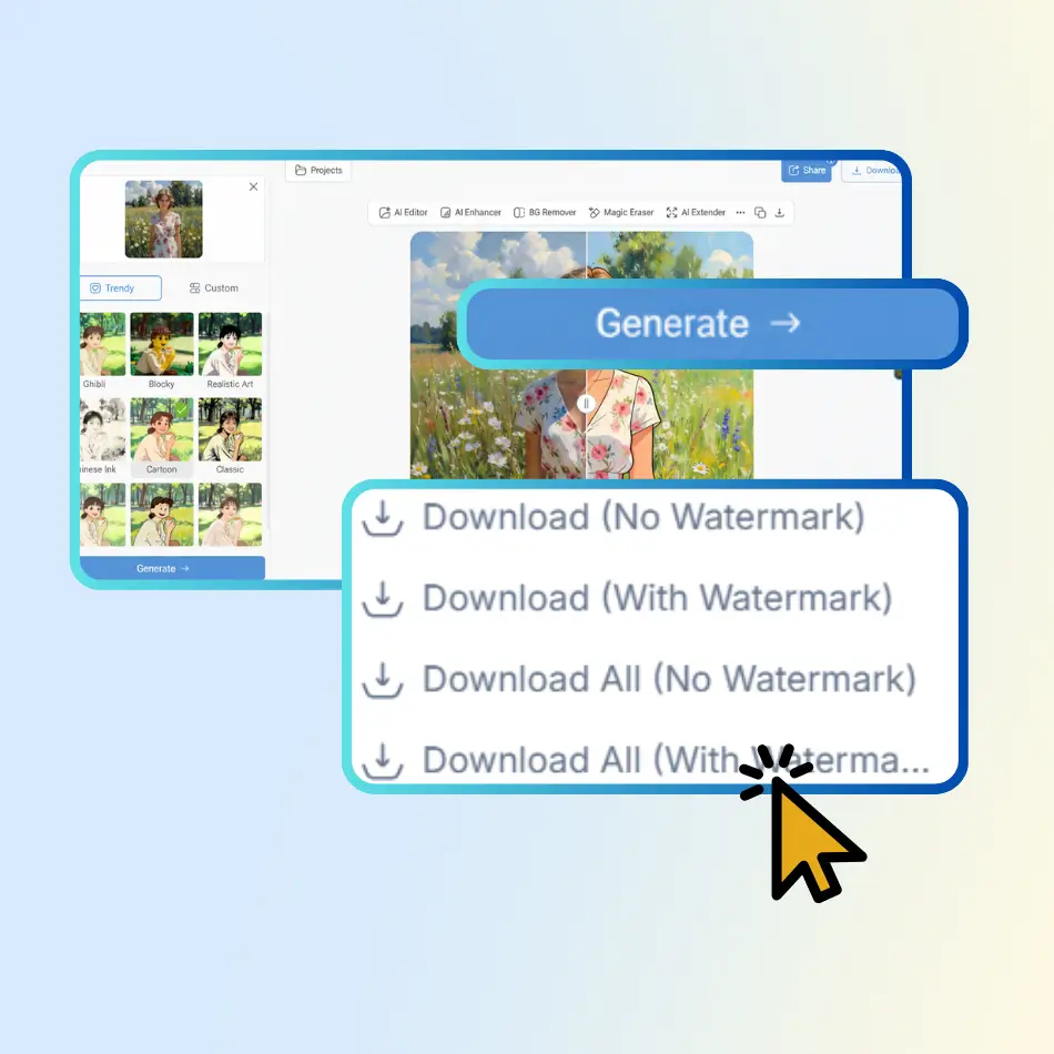 Step 3: Generate and Save Your Cartoon