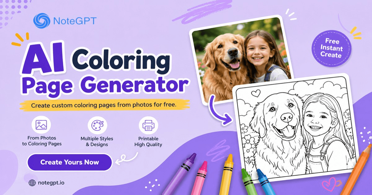 AI Coloring Page Generator – Create Pages from Photos Free