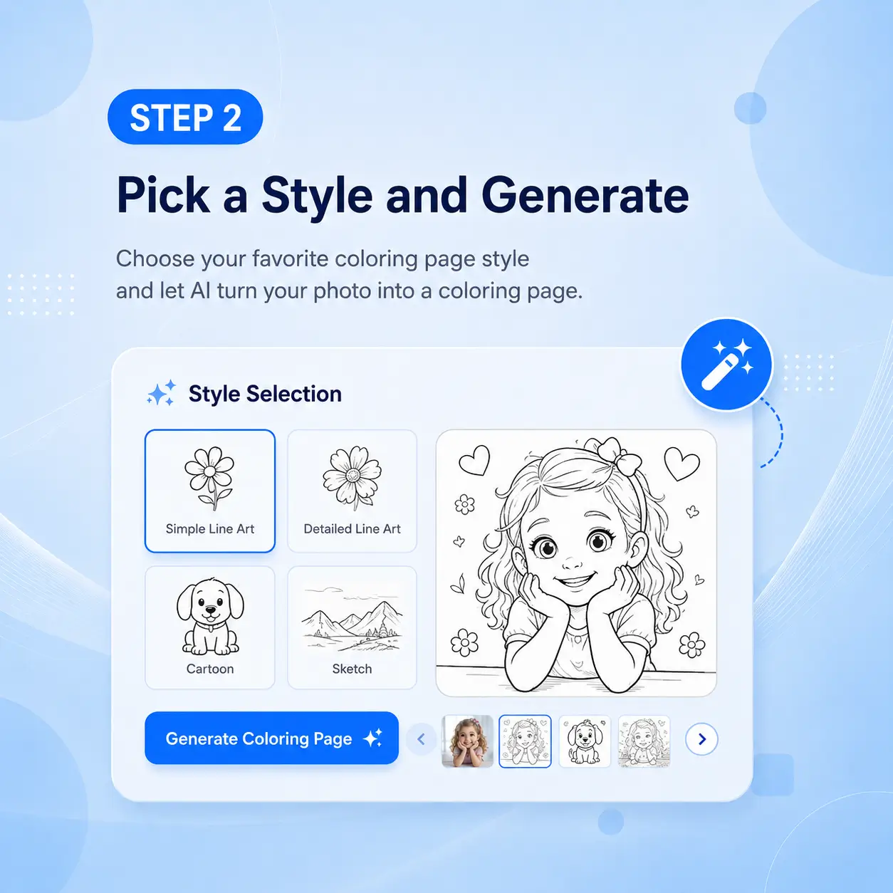 Step 2: Pick a Style and Generate