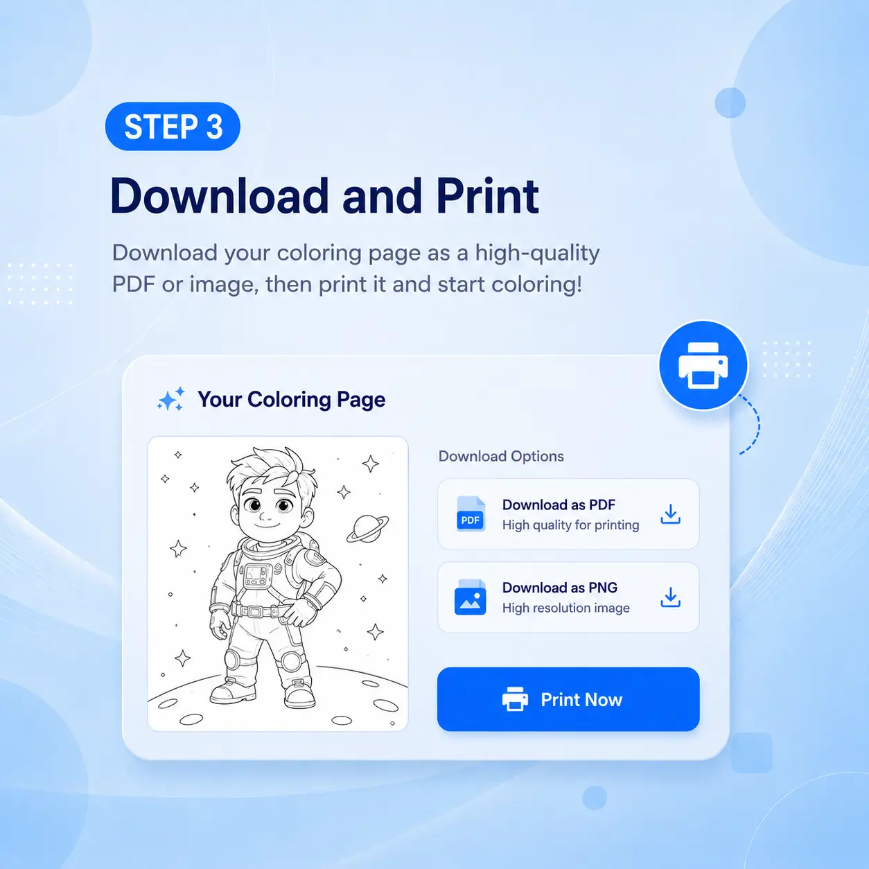 Step 3: Download and Print