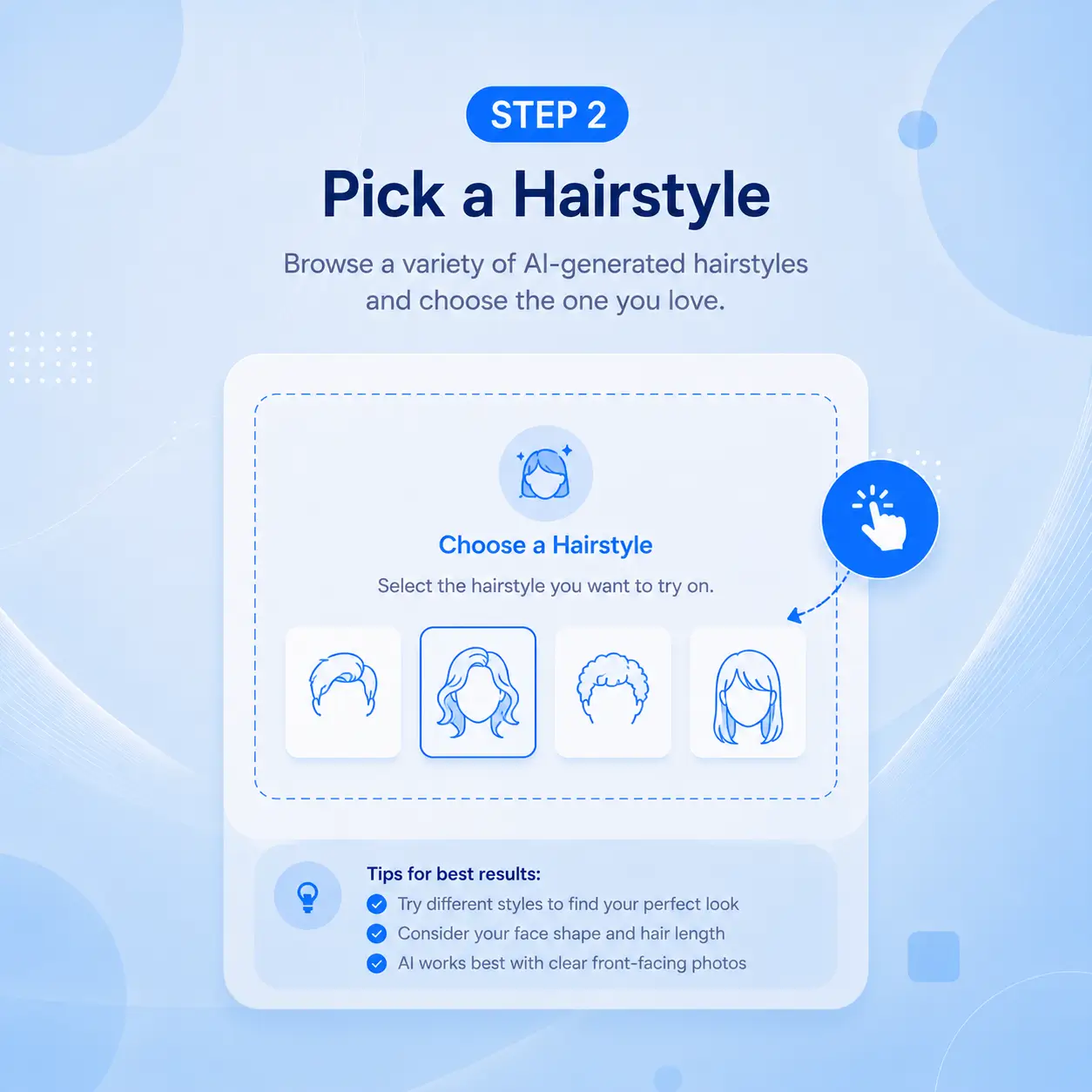 Step 2: Pick a Hairstyle