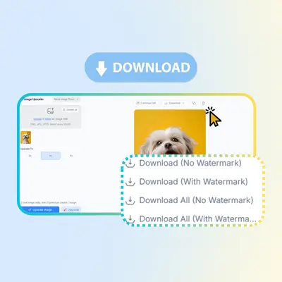 Step 3: Download Sharpened Photos