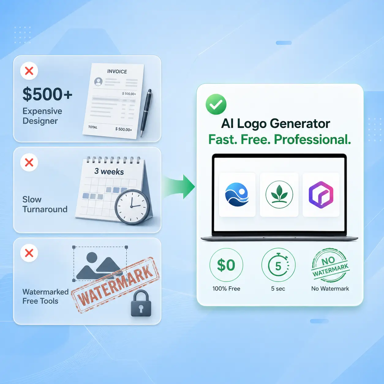 为什么选择AI Logo生成器？