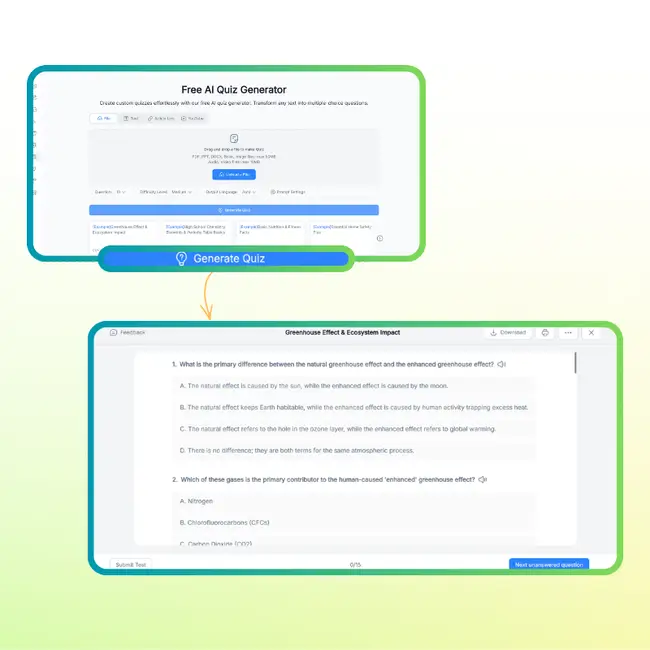 Step 2: Generate and Take the Quiz