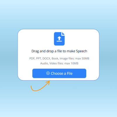 Step 1: Upload or Speak Your Content