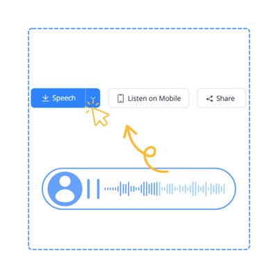 Step 3: Download or Share Your AI Voice Output