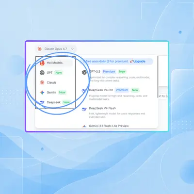 Step 2: Choose Claude Opus 4.8