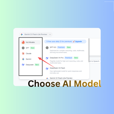 Step 2: Choose Gemini 3.5 Flash