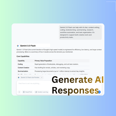Step 3: Generate AI Responses