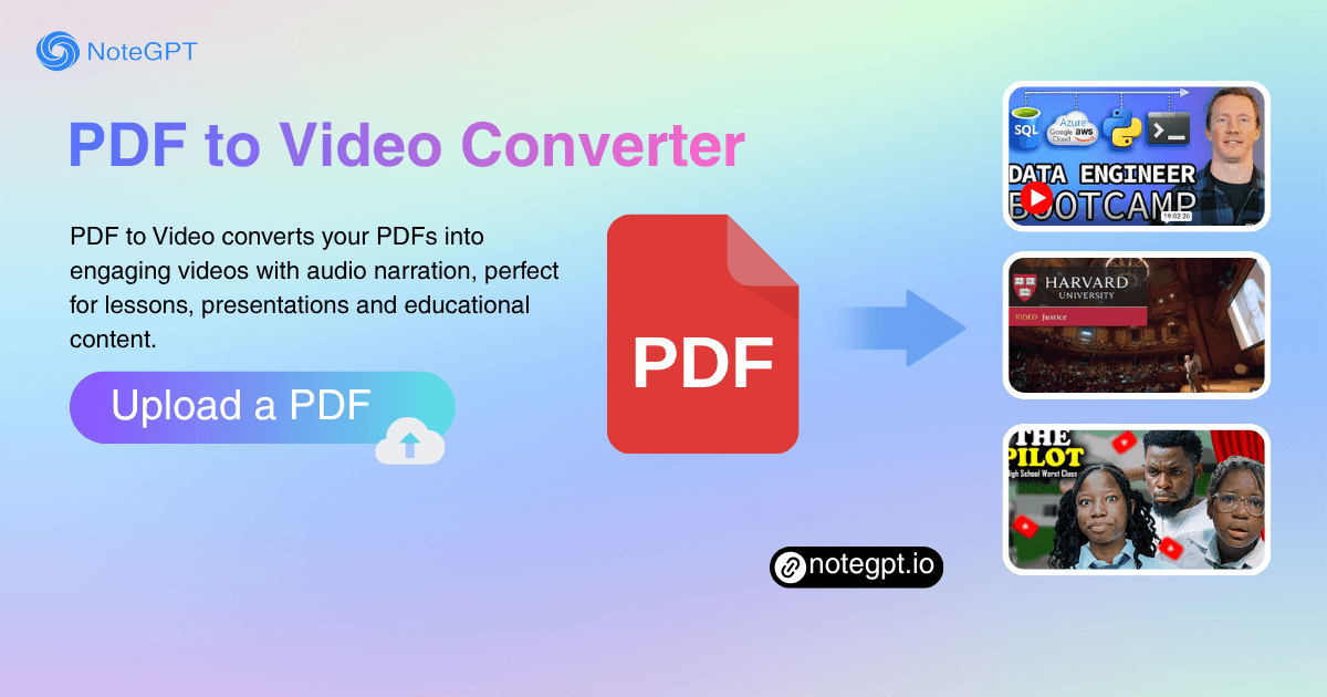 PDF to Video Converter with AI – Online Free, No Sign-up