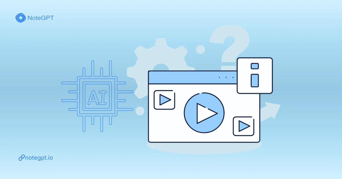 NoteGPT AI product explainer video illustration