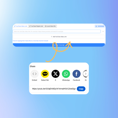 Step 1: Paste Video Link